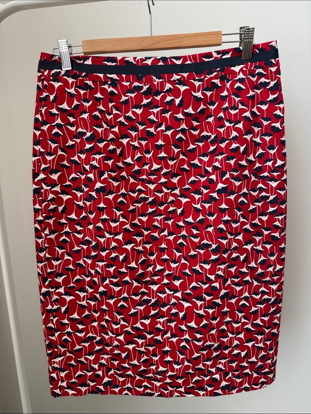Boden Floral Print Pencil Skirt Size 10L